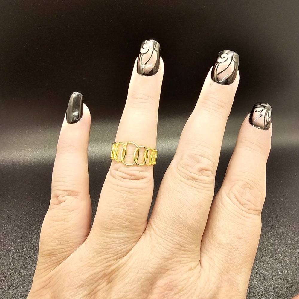 Gold Plated Chain Link Ring